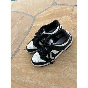 Nike Dunk Low Panda GS CW1590-100 Black White Size 5.5Y Boys / 7 Women’s LS